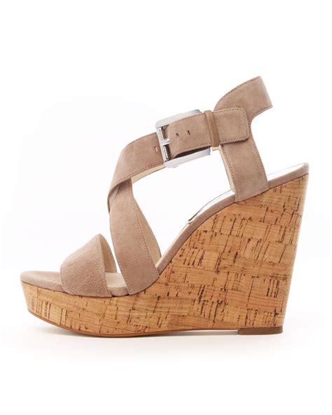 michael kors wedge suede|Michael Kors espadrille wedge.